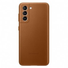 Dėklas guminis (odinis) Samsung G996 S21 Plus rudas (brown) originalas